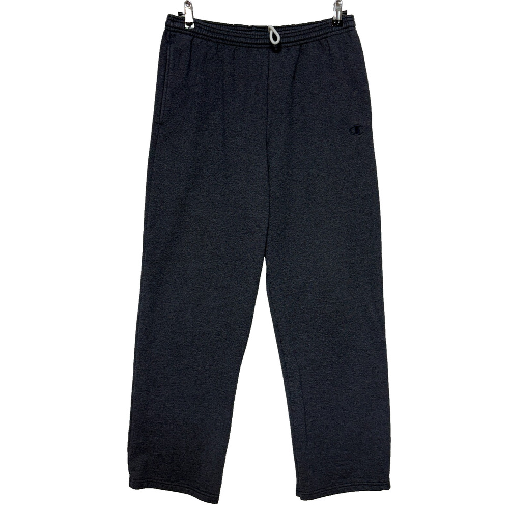 Champion Sweatpants Mens Large Gray Eco Authentic Elastic Waist Actual‎ 29X32